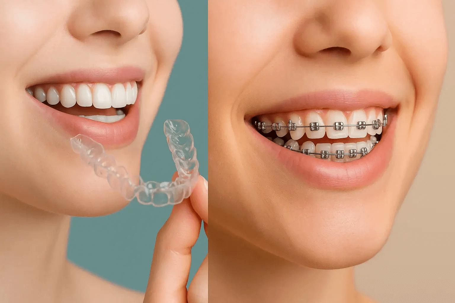 Invisalign before and after results North Hollywood — A-Dental Center straight teeth